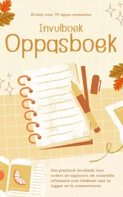 Omslag van Oppasboek Invulboek