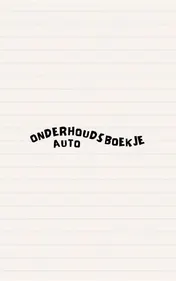 Omslag van Onderhoudsboekje Auto