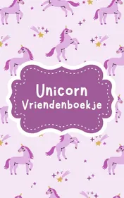 Omslag van Unicorn Vriendenboekje Meisje
