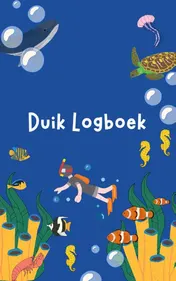 Omslag van Engelstalig Logboek Duiken