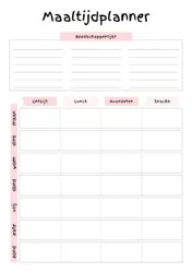 Omslag van Maaltijdplanner