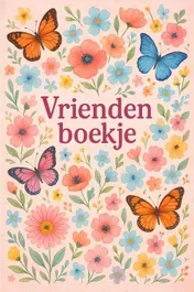 Omslag van Bloemen en Vlinders Vriendenboekje