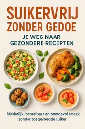 Omslag van Suikervrij Zonder Gedoe: Je Weg Naar Gezondere Recepten