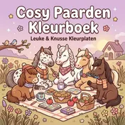 Omslag van Cozy Paarden Kleurboek