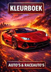 Omslag van Kleurboek, Auto's & Raceauto's