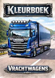 Omslag van Kleurboek, Vrachtwagens