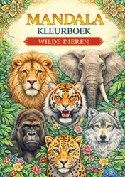 Omslag van Mandala Kleurboek, Wilde dieren