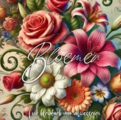 Omslag van Luxe Bloemen Kleurboek voor Volwassenen (Hardcover)
