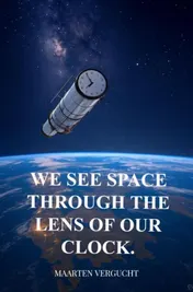 Omslag van We see Space through the lens of our Clock. Observer-dependent Space observations.