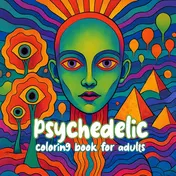 Omslag van Psychedelic coloring book for adults