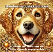 Omslag van Honden mandala kleurboek voor volwassenen