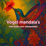 Omslag van Mandala vogel kleurboek voor volwassenen