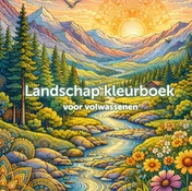 Omslag van Landschap kleurboek voor volwassenen (hardcover)