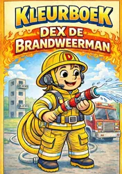 Omslag van Kleurboek, Dex de brandweerman