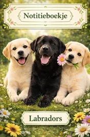 Omslag van Notitieboekje, Labradors
