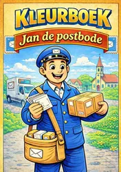 Omslag van Kleurboek, Jan de postbode