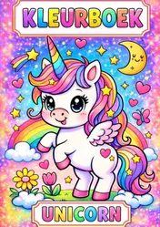 Omslag van Kleurboek, Unicorn