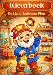 Omslag van Kleurboek, De kleine kabouter plop