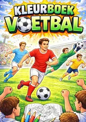 Omslag van Kleurboek, voetbal