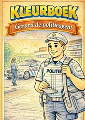 Omslag van Kleurboek, Gerard de politieagent. (Serie beroepen)