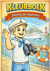 Omslag van Kleurboek, Harry de matroos. (serie beroepen)