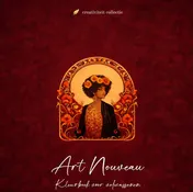 Omslag van Art Nouveau kleurboek