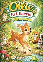 Omslag van Kleurboek, Ollie het hertje