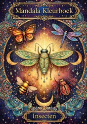 Omslag van Mandala kleurboek, Insecten.