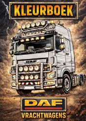 Omslag van Kleurboek, DAF Vrachtwagens.