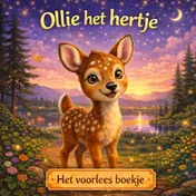 Omslag van Het voorlees boekje. Ollie het hertje.