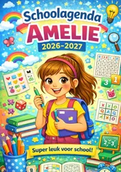 Omslag van Schoolagenda Amelie 2026-2027