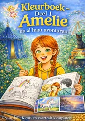 Omslag van Kleurboek Amelie en al haar avonturen - deel 1
