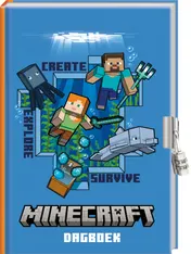Omslag van Dagboek met slot - Minecraft