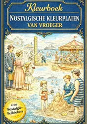 Omslag van nostalgisch kleurboek