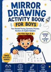 Omslag van Mirror Drawing Activity Book for Boys