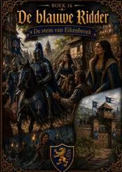 Omslag van Boek 16, De blauwe Ridder - De stem van Eikenbroek