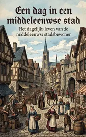 Omslag van Een dag in een middeleeuwse stad