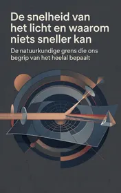 Omslag van De snelheid van het licht en waarom niets sneller kan