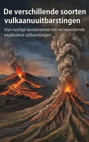 Omslag van De verschillende soorten vulkaanuitbarstingen