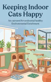 Omslag van Keeping Indoor Cats Happy