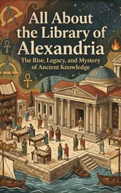 Omslag van All About the Library of Alexandria
