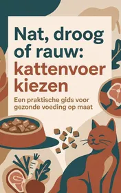 Omslag van Nat, droog of rauw: kattenvoer kiezen
