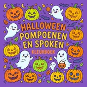 Omslag van Halloween pompoenen en spoken