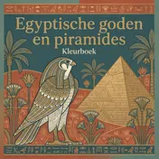 Omslag van Egyptische goden en piramides