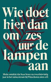 Omslag van Wie doet hier dan om zes uur de lampen aan