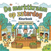 Omslag van De marktkraam op zaterdag