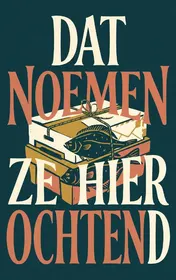 Omslag van Dat noemen ze hier ochtend