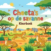 Omslag van Cheeta's op de savanne