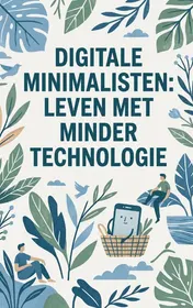 Omslag van Digitale Minimalisten: Leven met Minder Technologie