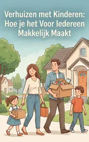 Omslag van Verhuizen met Kinderen: Hoe je het Voor Iedereen Makkelijk Maakt